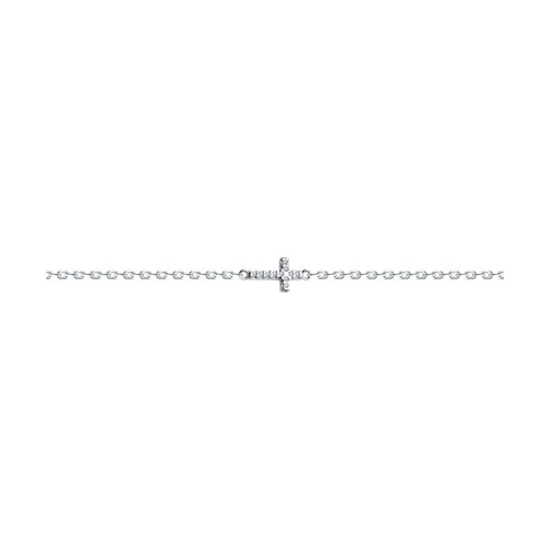 Brățară Cruce din argint cu Cubic Zirconia Incolor