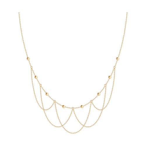 Colier din aur roșu fără pietre