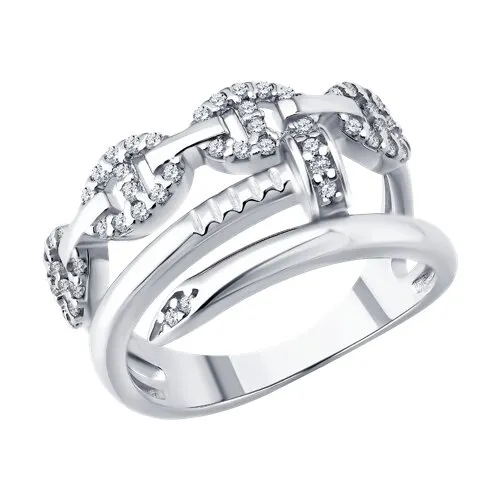 Inel din argint cu Cubic Zirconia Incolor