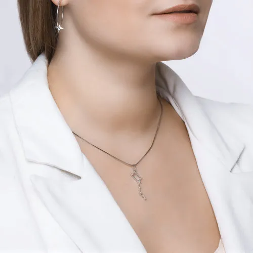 Pandantiv din argint cu Cubic Zirconia Incolor