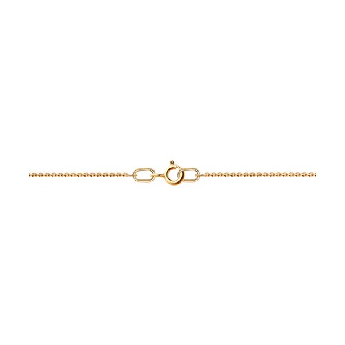 Colier din aur roșu cu pietre Cubic Zirconia Incolor, Perla Albă