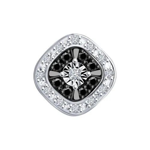 Pandantiv din aur alb cu Diamant, Diamant negru