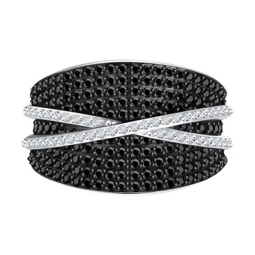 Inel din aur alb cu Diamant, Diamant negru