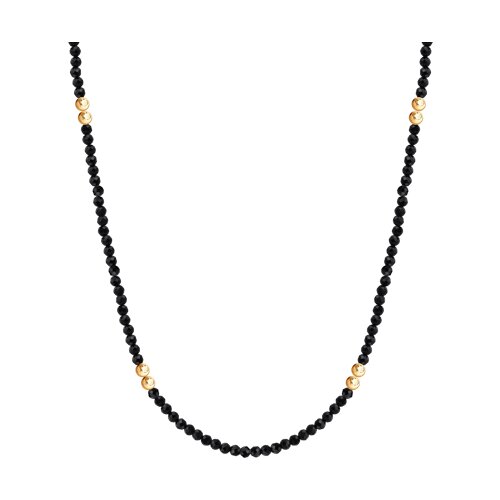 Колье из красного золота с камнями Шпинель натуральный