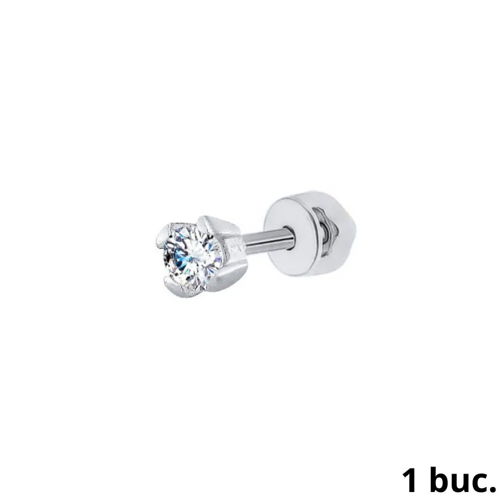 Cercel din argint cu Cubic Zirconia Incolor