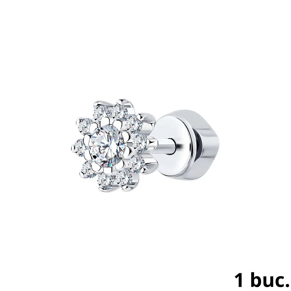 Cercel din argint cu Cubic Zirconia Incolor