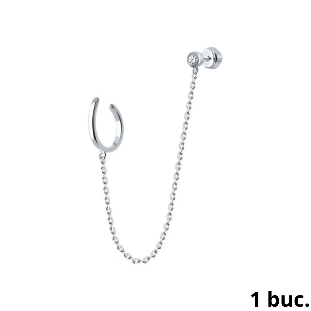 Cercel din argint cu Cubic Zirconia Incolor