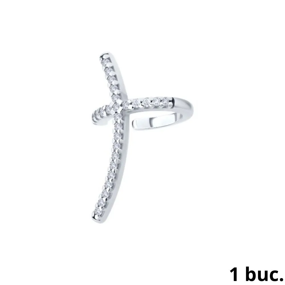 Cercel din argint cu Cubic Zirconia Incolor