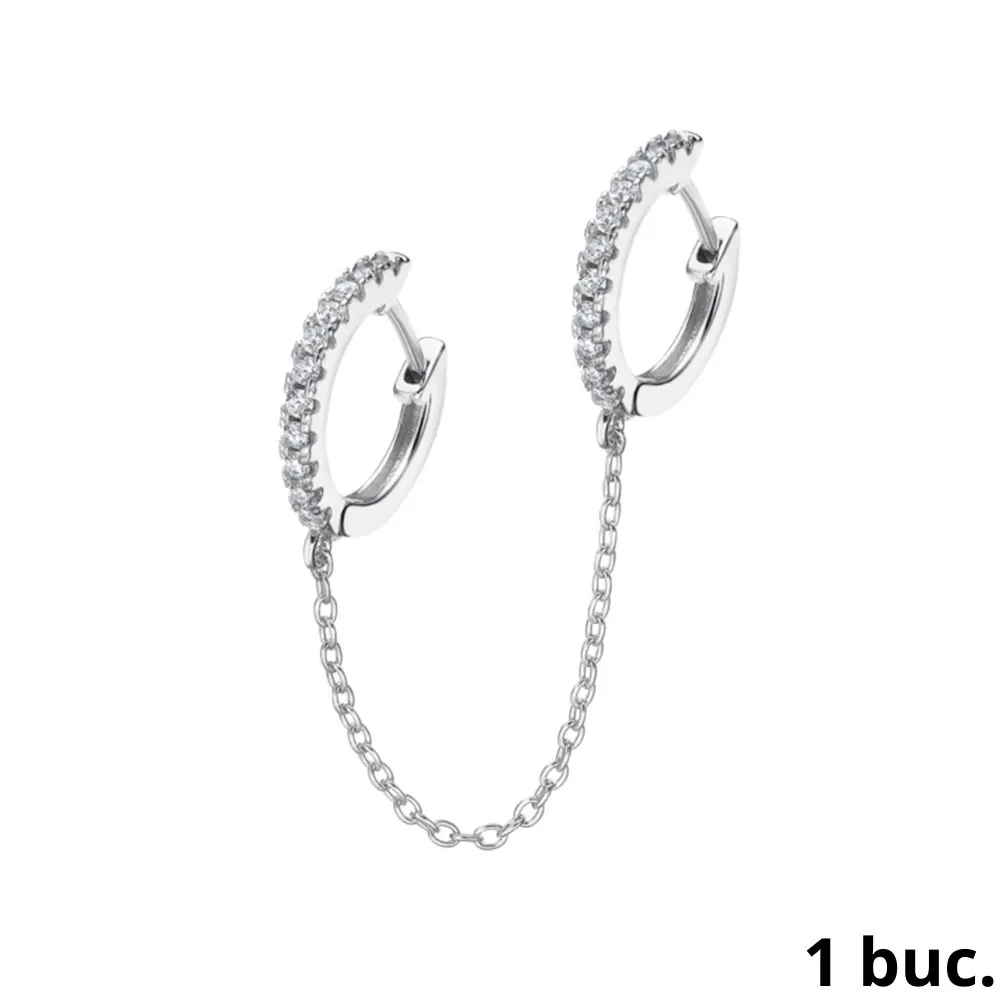 Cercel din argint cu Cubic Zirconia Incolor