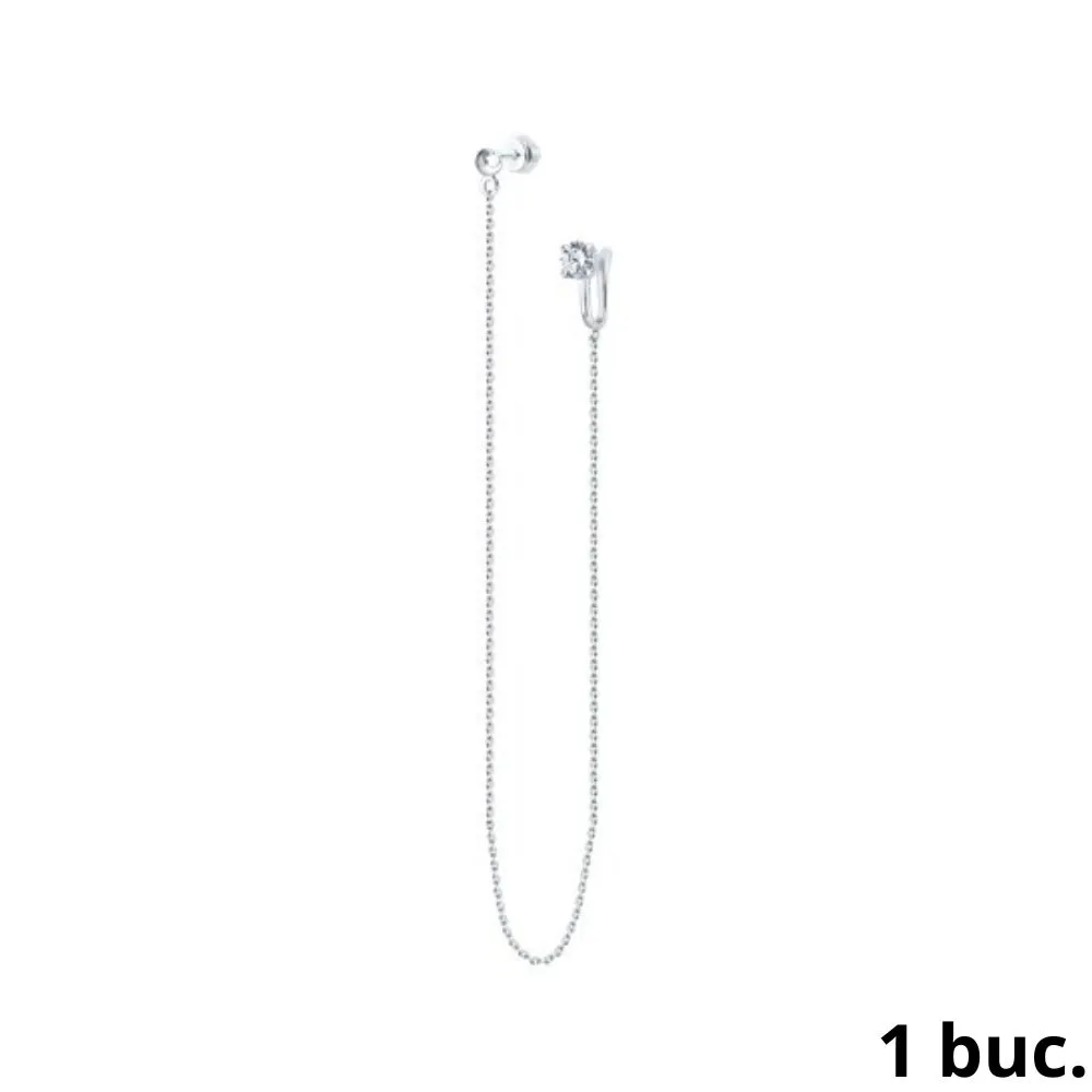 Cercel din argint cu Cubic Zirconia Incolor