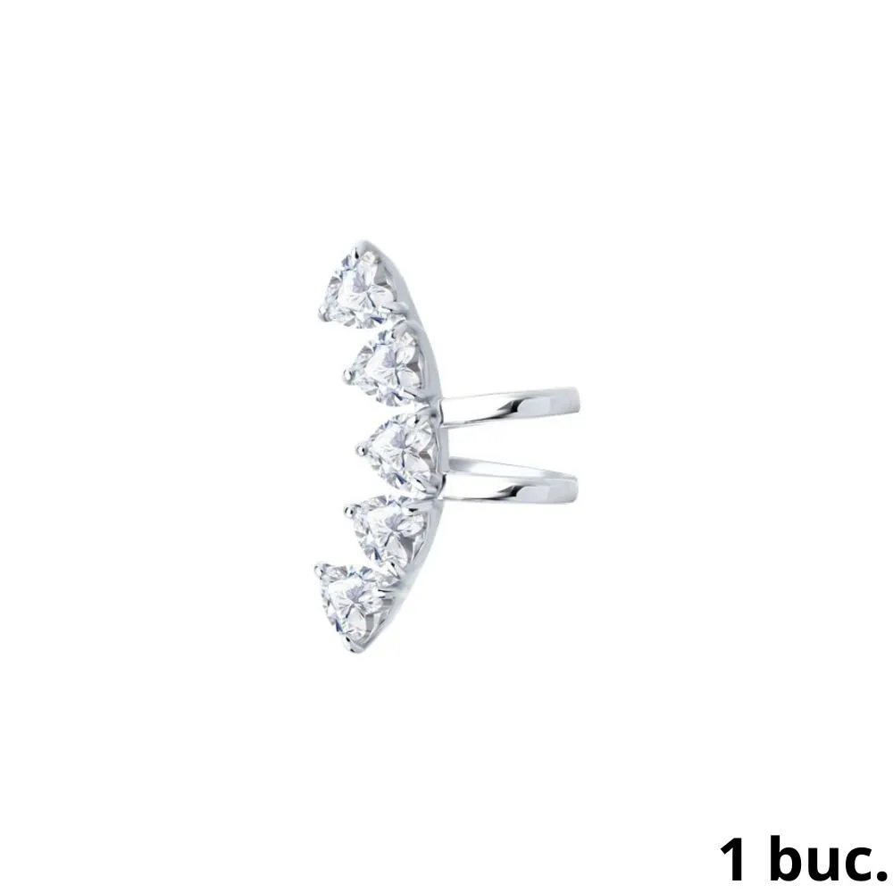 Cercel din argint cu Cubic Zirconia Incolor