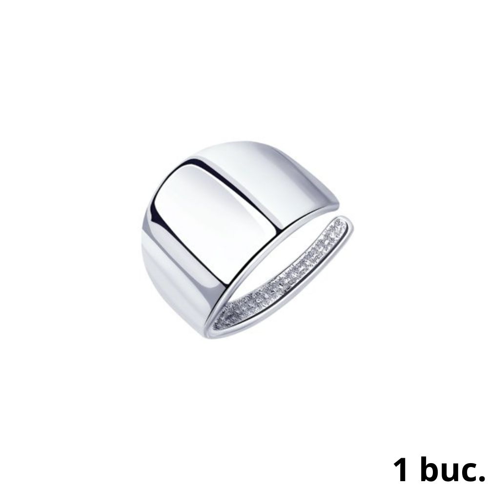 Серьга Одиночная из серебра без камней