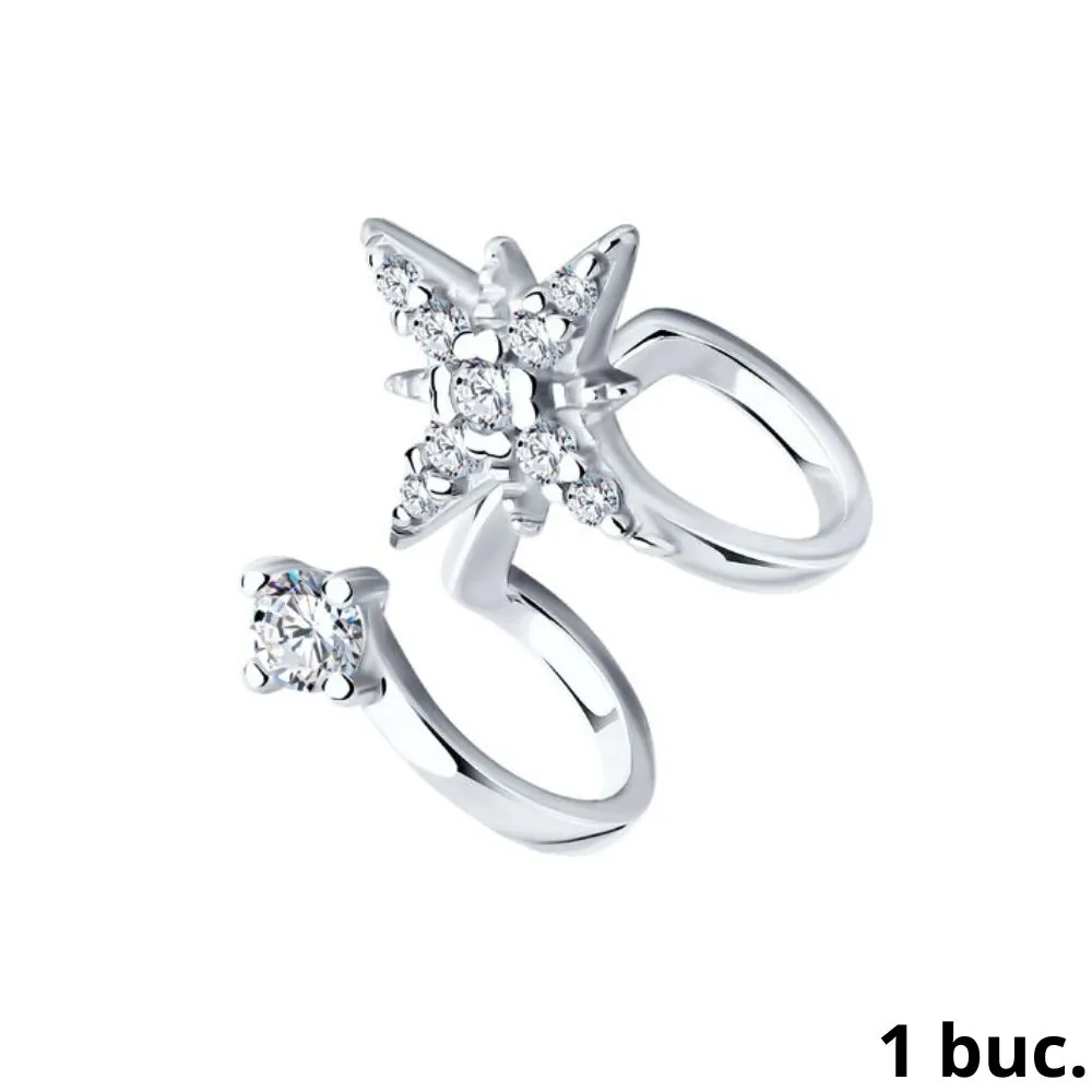Cercel din argint cu Cubic Zirconia Incolor