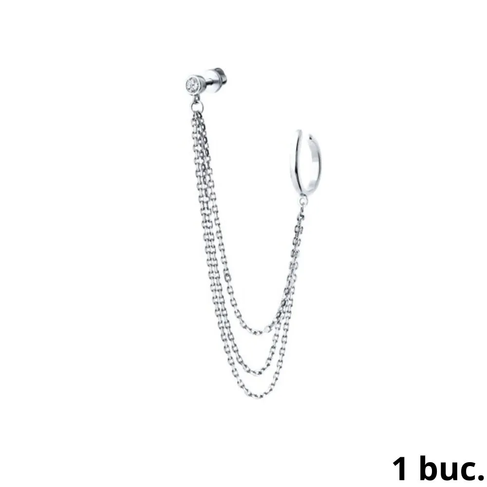 Cercel din argint cu Cubic Zirconia Incolor