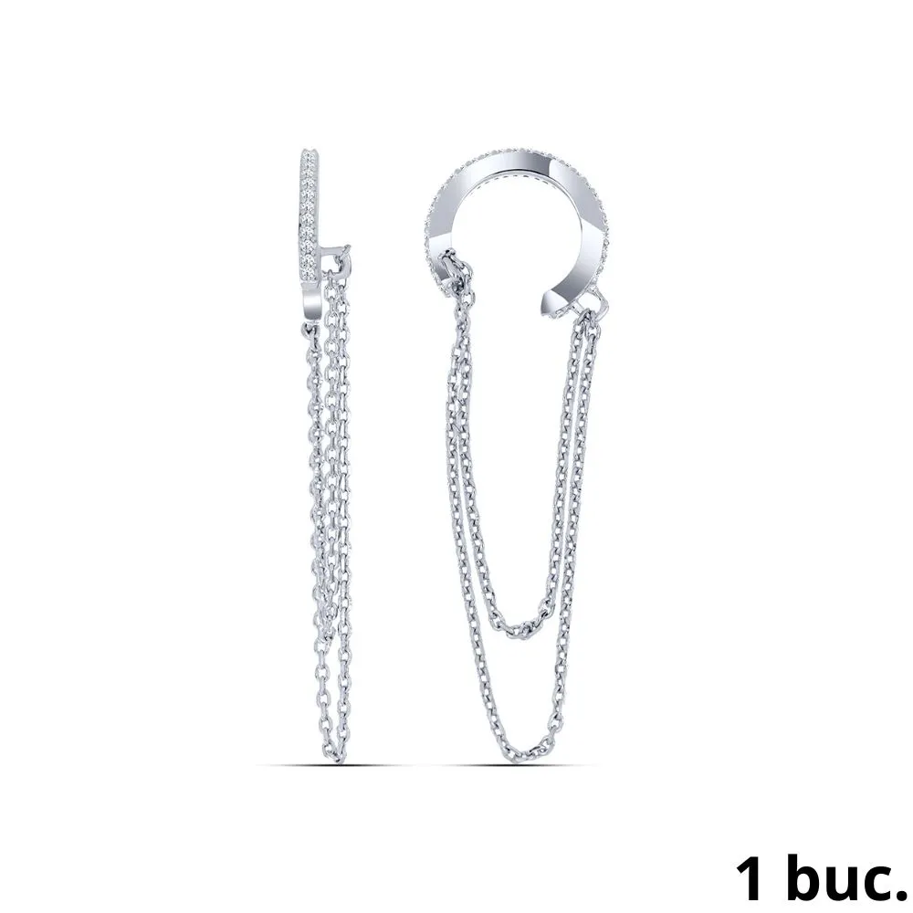 Cercel din argint cu Cubic Zirconia Incolor