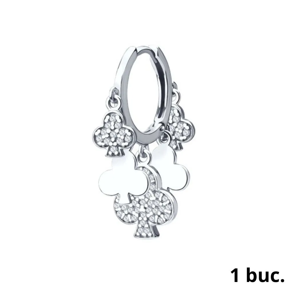 Cercel din argint cu Cubic Zirconia Incolor