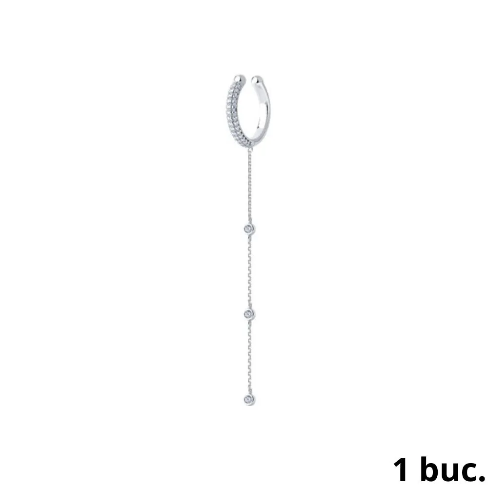 Cercel din argint cu Cubic Zirconia Incolor