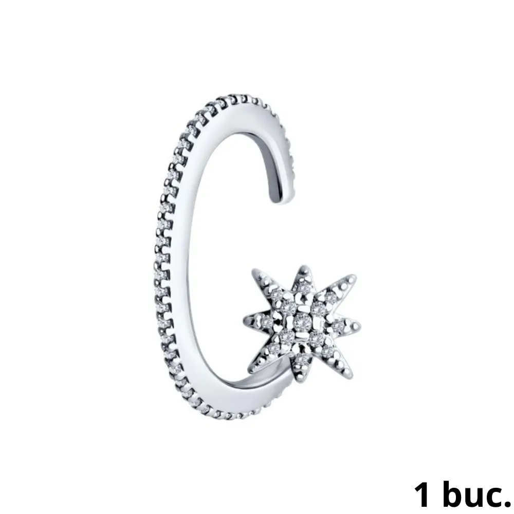 Cercel din argint cu Cubic Zirconia Incolor