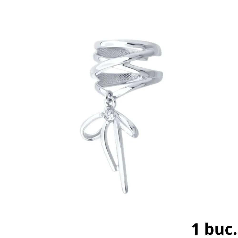 Cercel din argint cu Cubic Zirconia Incolor