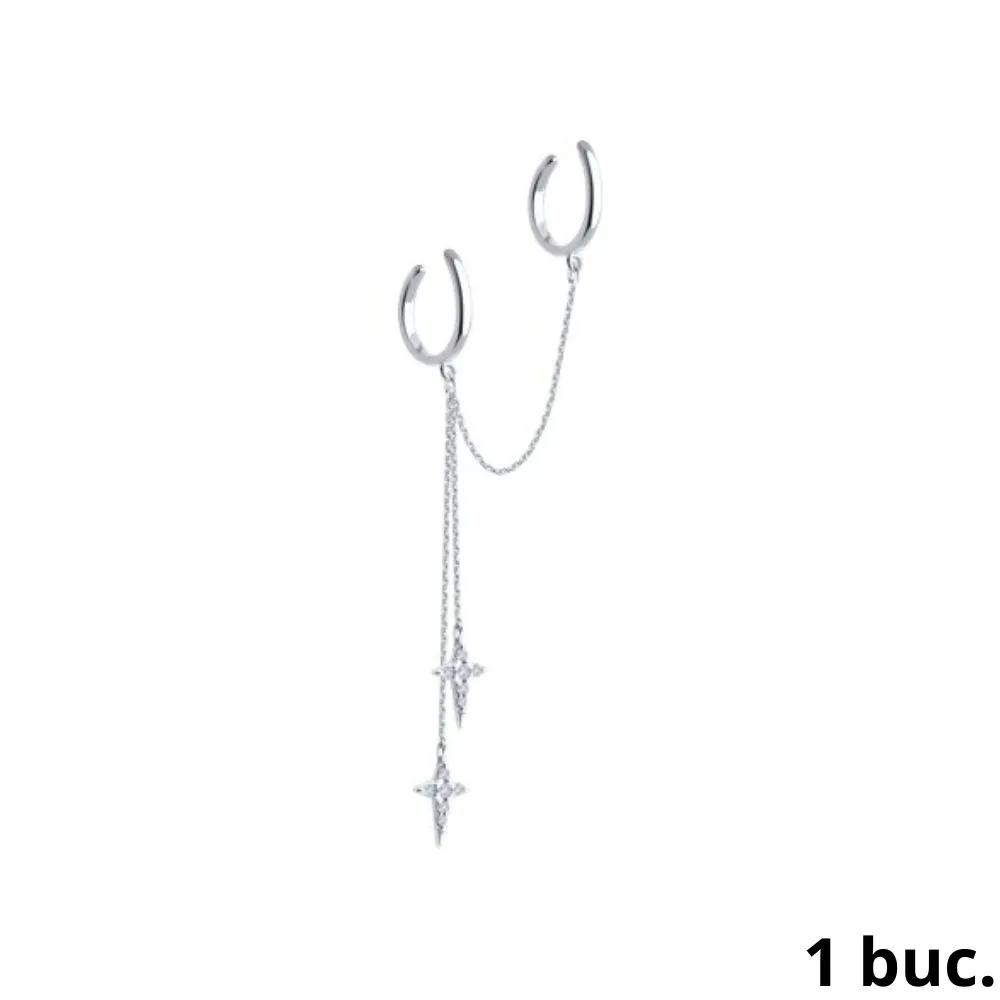 Cercel din argint cu Cubic Zirconia Incolor