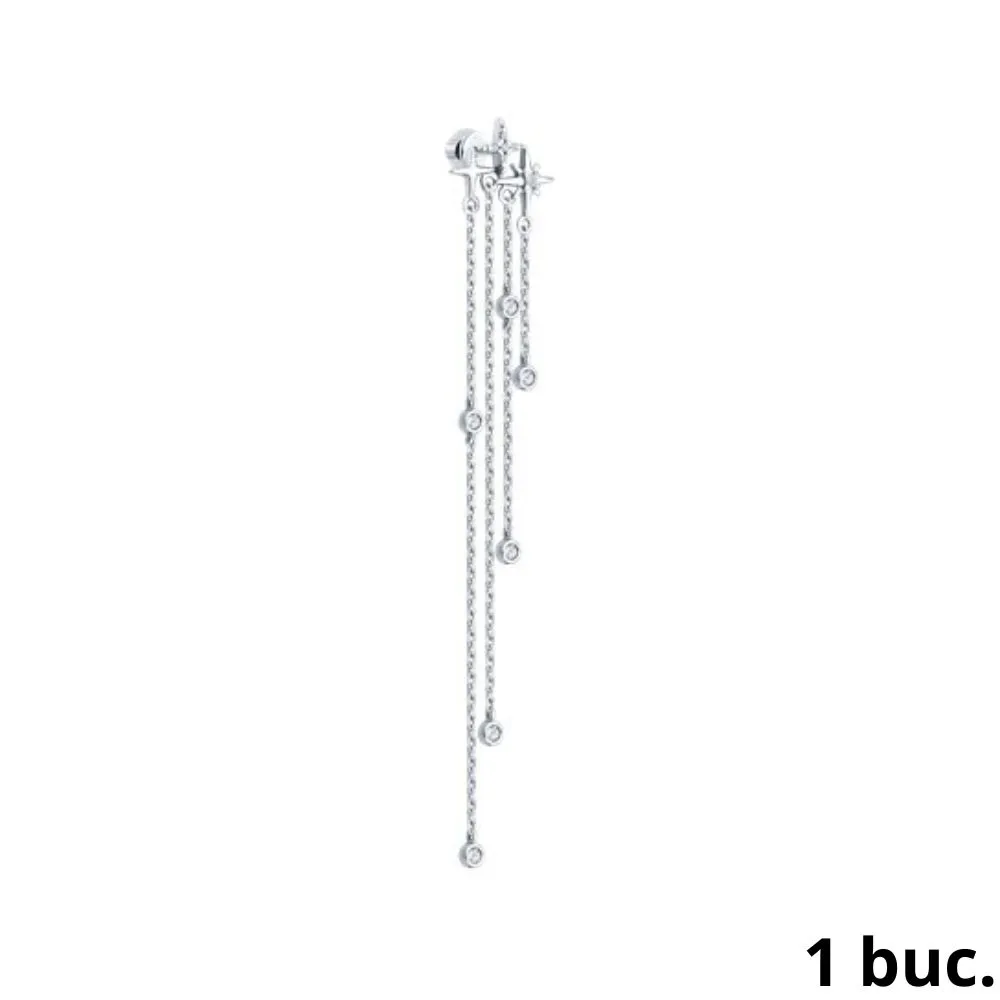 Cercel din argint cu Cubic Zirconia Incolor