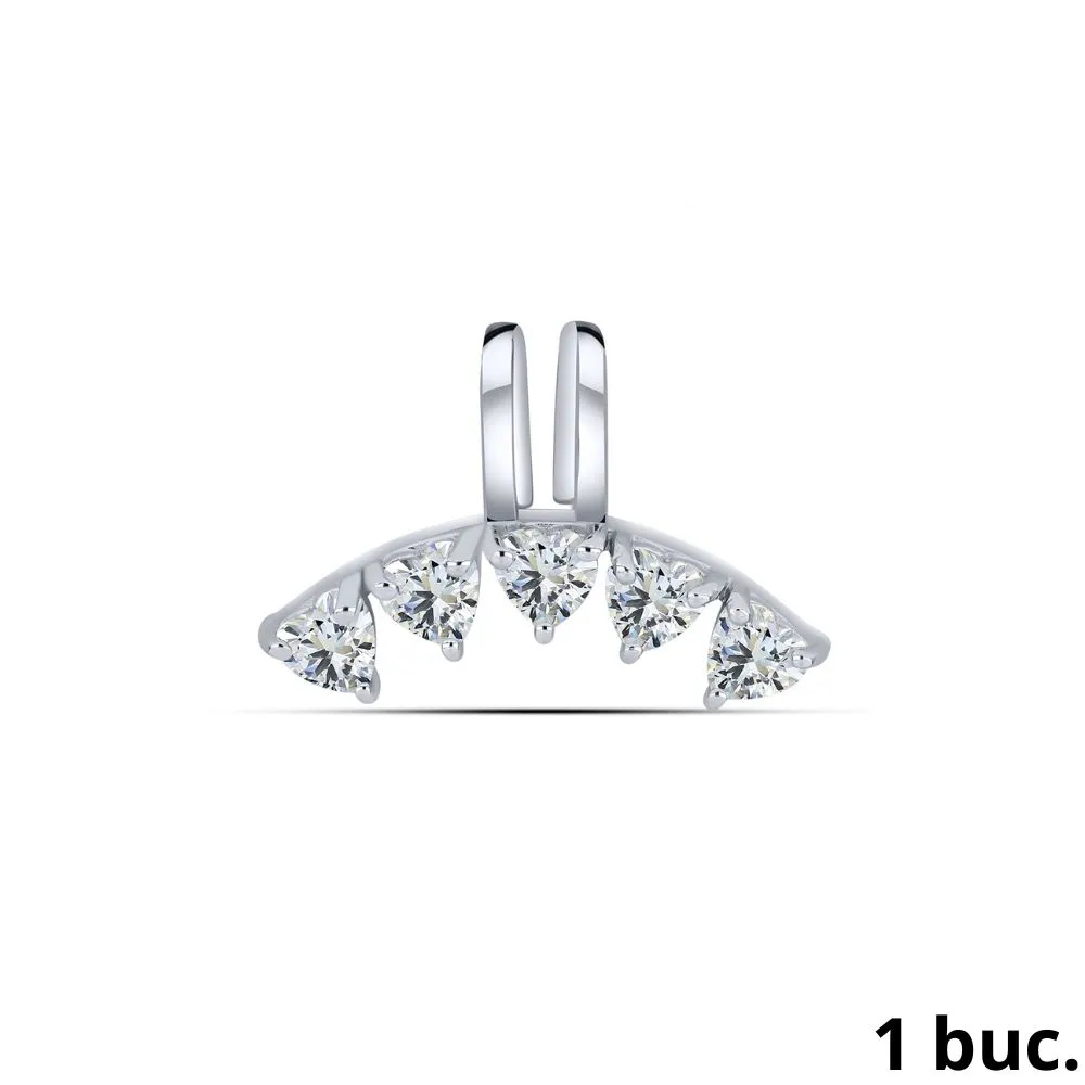 Cercel din argint cu Cubic Zirconia Incolor