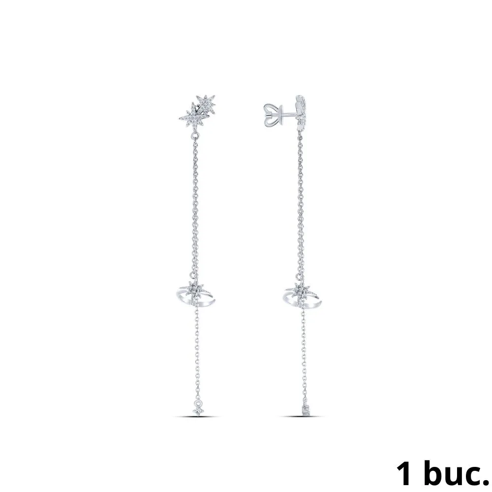 Cercel din argint cu Cubic Zirconia Incolor