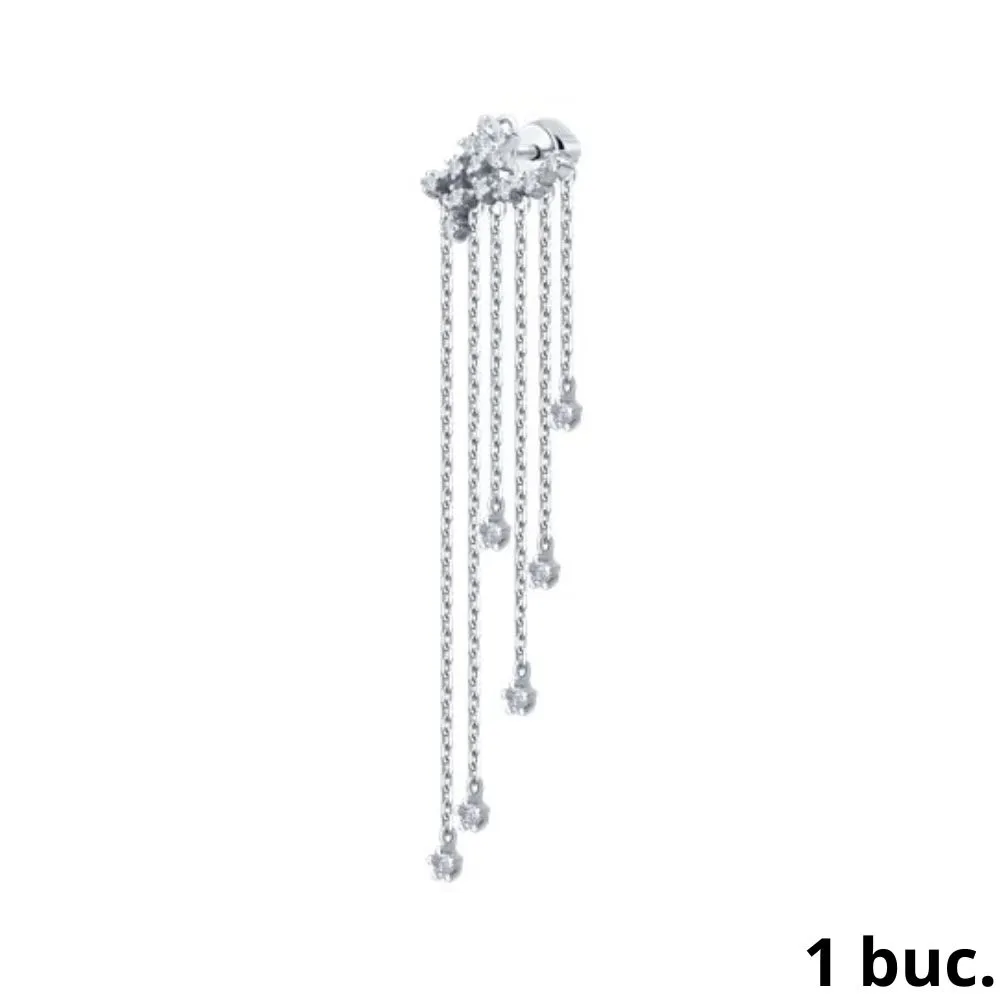 Cercel din argint cu Cubic Zirconia Incolor