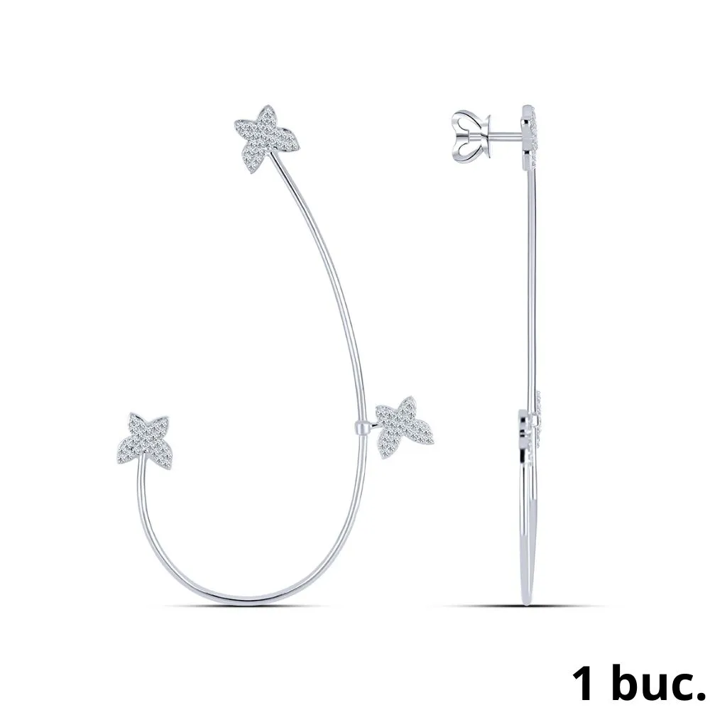 Cercel din argint cu Cubic Zirconia Incolor
