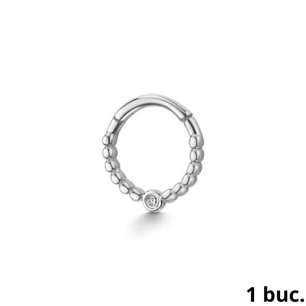 Cercel din aur alb cu Diamant