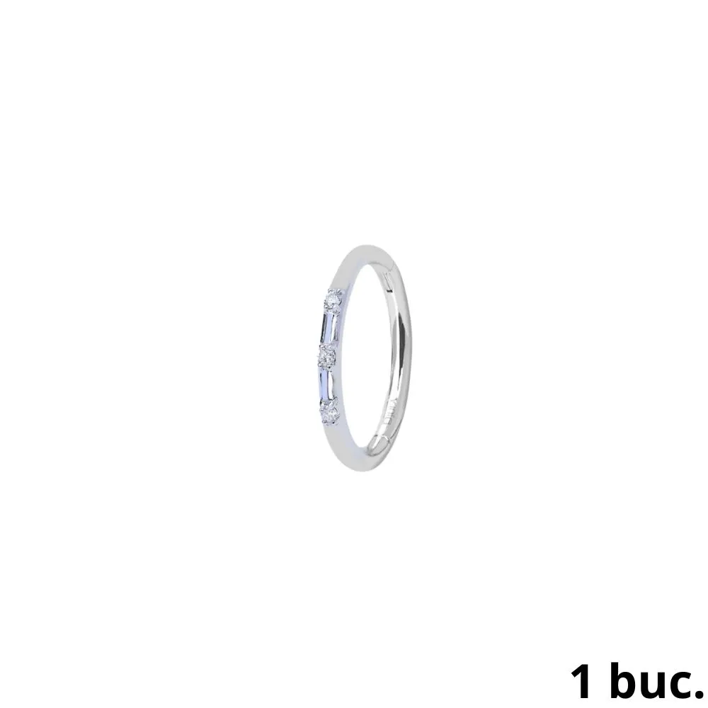 Cercel din aur alb cu Diamant