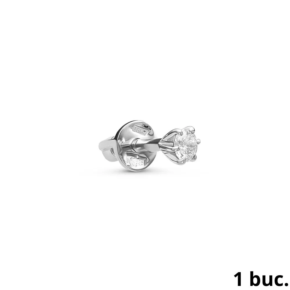 Cercel din aur alb cu Diamant