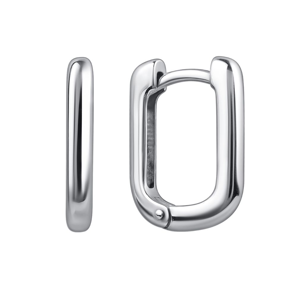 Cercei Creole din argint  fără pietre