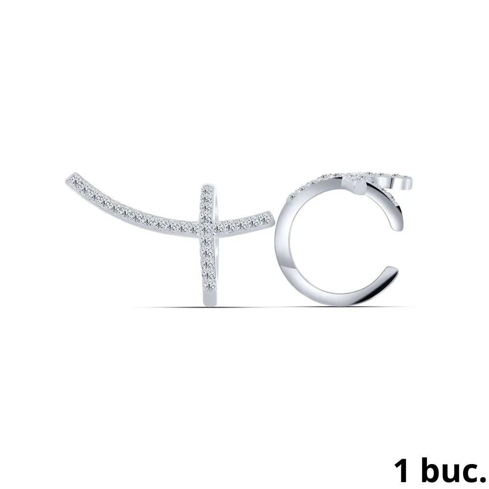 Cercel din argint cu Cubic Zirconia Incolor