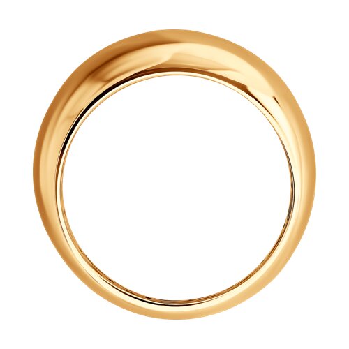 Кольцо из красного золота с камнями Бриллиант