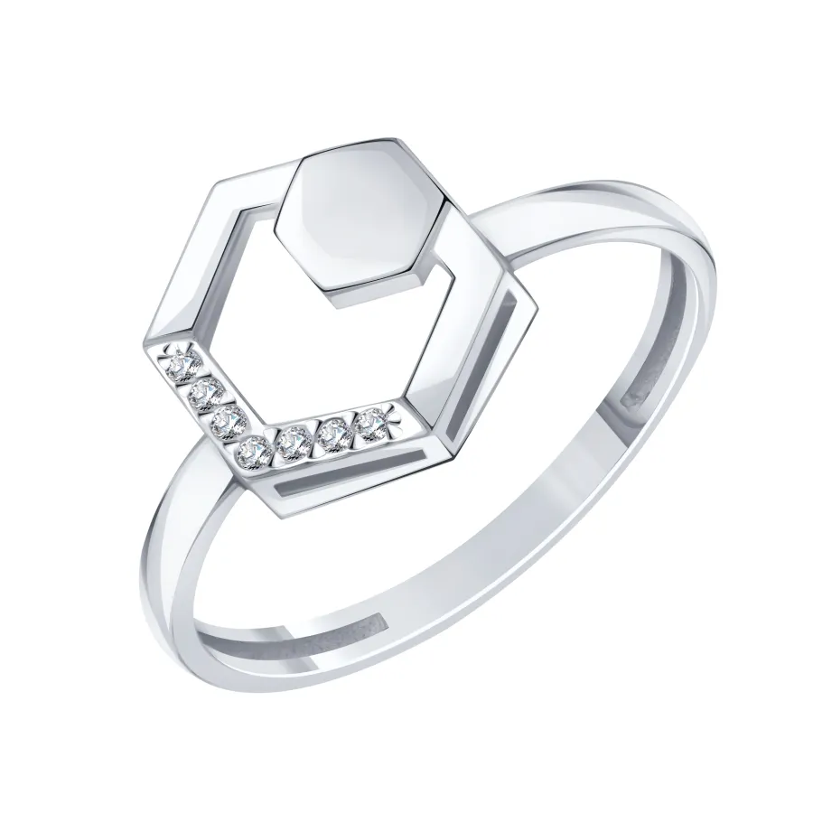 Inel din aur alb cu Diamant