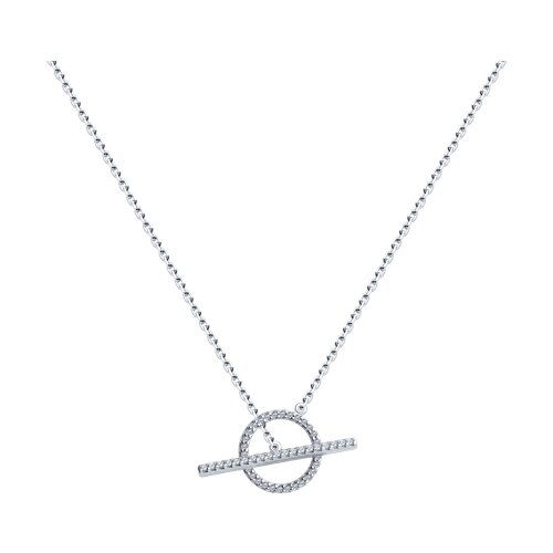 Colier din argint  cu pietre Cubic Zirconia Incolor