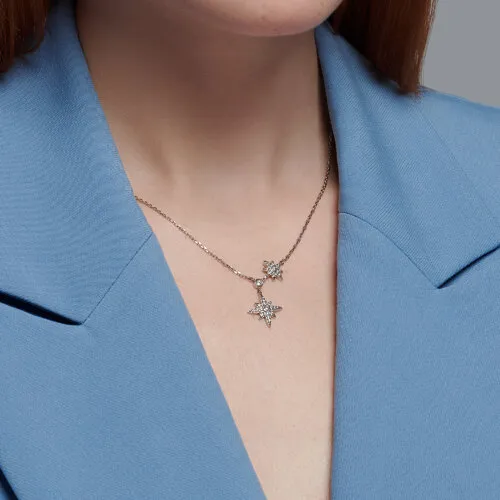 Colier din argint cu Cubic Zirconia Incolor