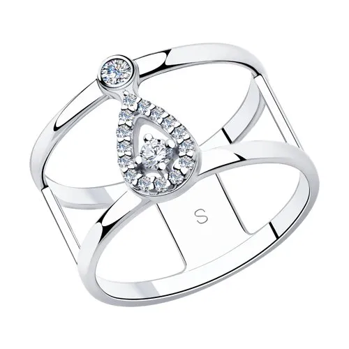 Inel din argint cu Cubic Zirconia Incolor