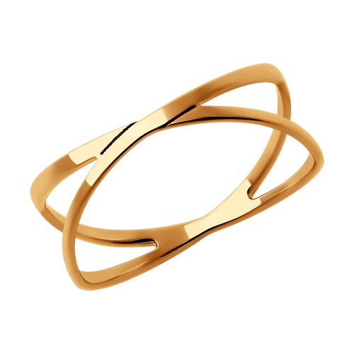 Inel din aur roșu fără pietre