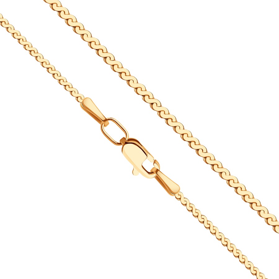 Цепь из красного золота без камней