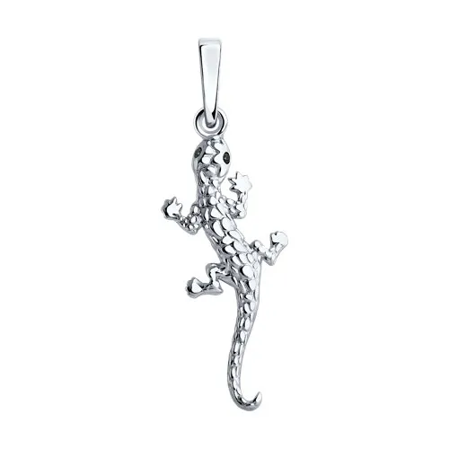 Pandantiv din argint cu Cubic Zirconia Negru