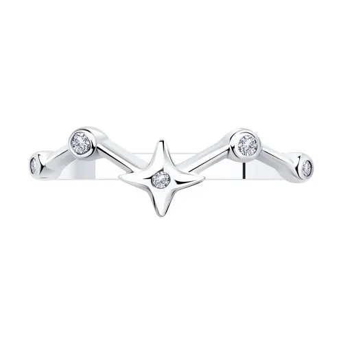 Inel din argint cu Cubic Zirconia Incolor
