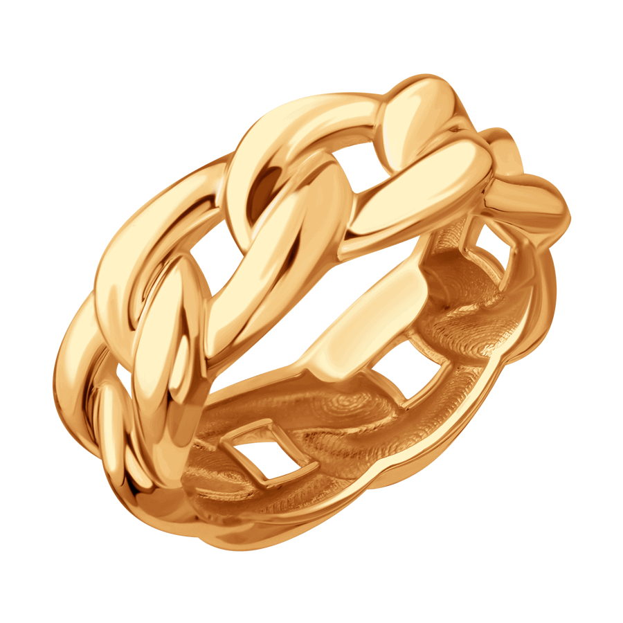 Inel din aur roșu fără pietre