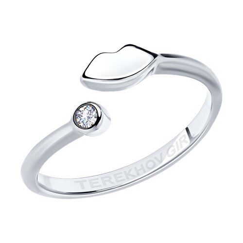 Inel din argint  cu pietre Cubic Zirconia Incolor