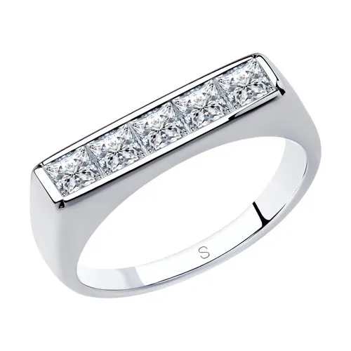 Inel din argint cu Cubic Zirconia Incolor