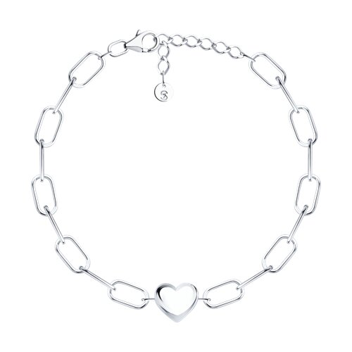 Браслет Love из серебра без камней
