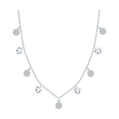Colier din argint  cu pietre Cubic Zirconia Incolor