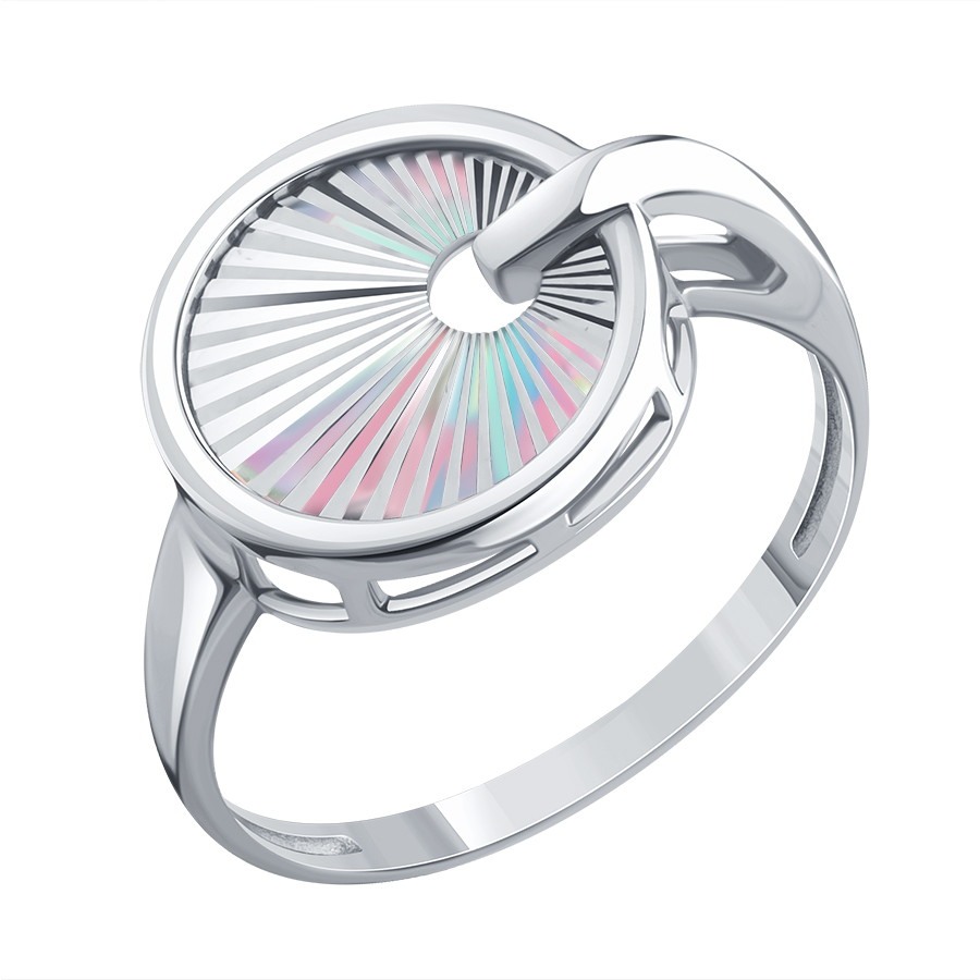 Кольцо из белого золота без камней