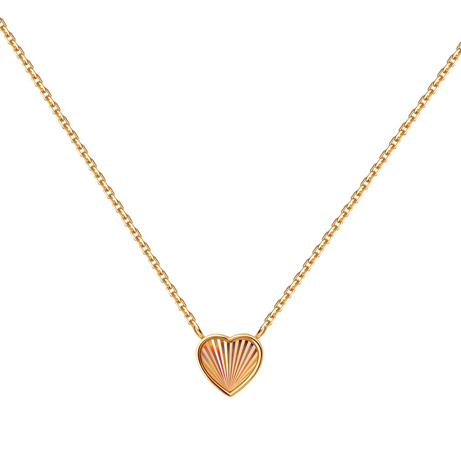 Колье из красного золота без камней